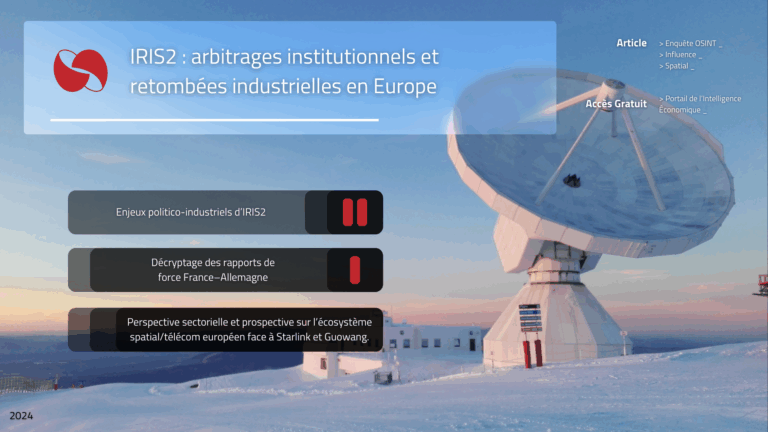 IRIS 2 : arbitrages institutionnels et retombées industrielles en Europe article